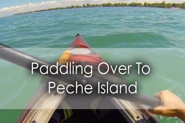 Paddling over to Peche Island in Windsor - Lets Discover ON Travel Blog